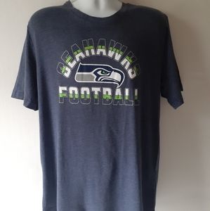 Seattle Seahawks men's blue short sleeve graphic t-shirt size L